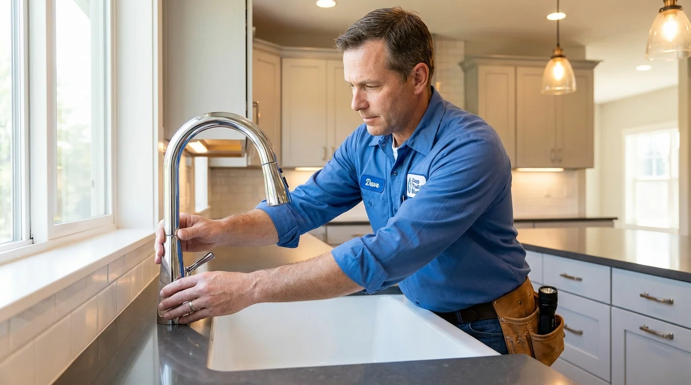 Kitchen faucet installation by Johns Plumbing LLC in Sheridan